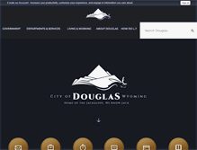 Tablet Screenshot of cityofdouglas.org
